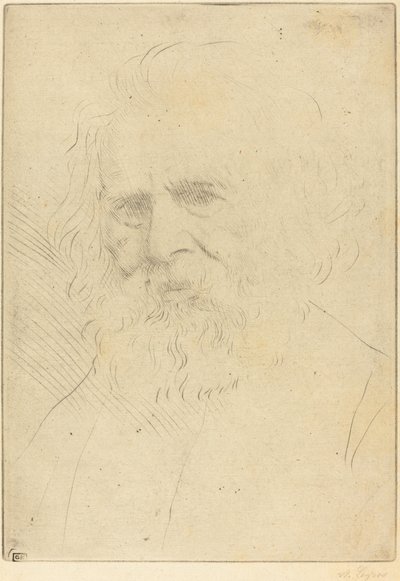 W.H. Longfellow, 1. plaka. by Alphonse Legros