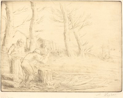 Wheelwright Un charron. by Alphonse Legros