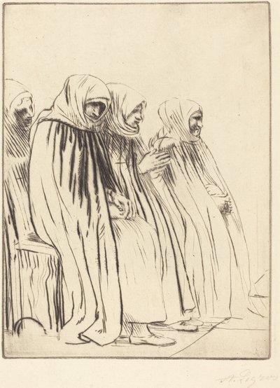 Brüksel Kadınları Brugge Kadınları. by Alphonse Legros