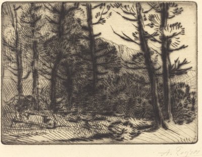 Ormanda Kış Güneşi, 2. plaka Ormanda Kış Güneşi. by Alphonse Legros