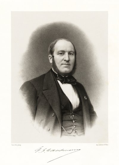 Georges Eugène Haussmann, 1865-66 by Alphonse Leon Noel
