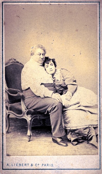 Alexandre Dumas ve Miss Menken, Alphonse Liebert & C (fotoğraf) by Alphonse Liebert