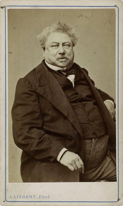 Yazar Alexandre Dumas babası 1802-1870, 1870. by Alphonse Liebert