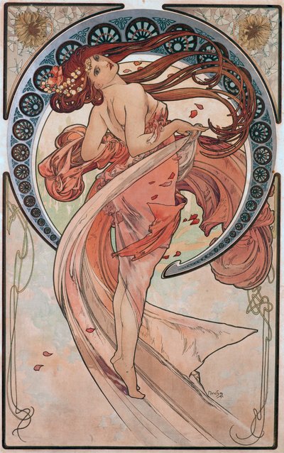 Dans (Gül) by Alphonse Mucha