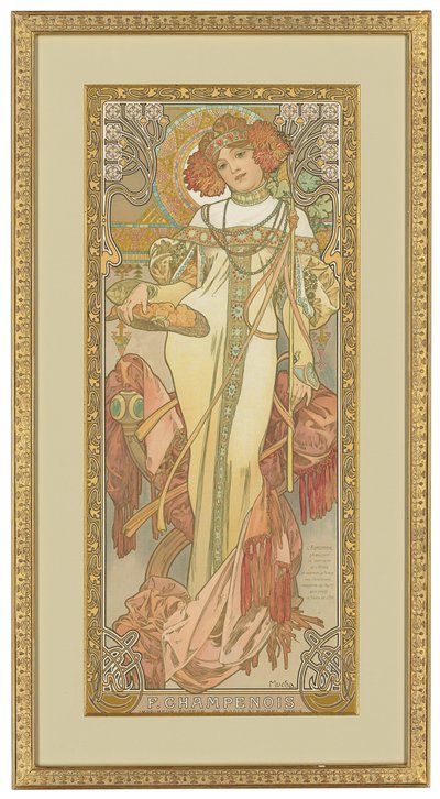 Dört Mevsim: Sonbahar, 1900 by Alphonse Mucha