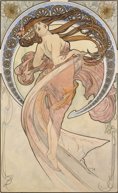 Dans, 1898 by Alphonse Mucha