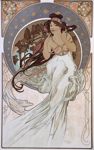 Müzik - Mucha by Alphonse Mucha