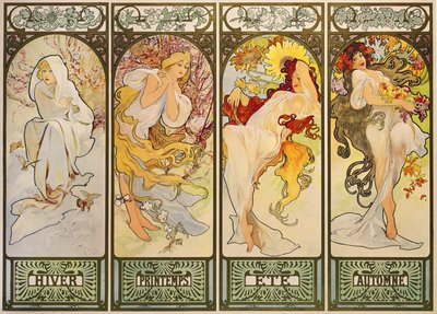 Mevsimler by Alphonse Marie Mucha