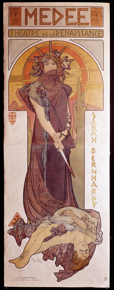 Henriette Rosine Bernard dit Sarah Bernhardt (1844-1923) tarafından Rönesans Tiyatrosu