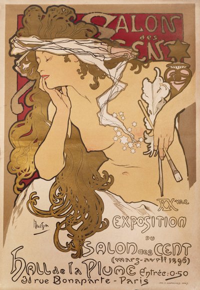 Salon des Cent, 1896 by Alphonse Mucha
