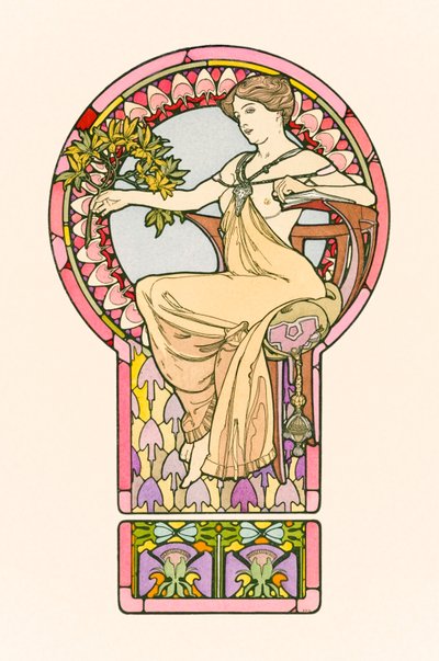 Belgelerden İsimsiz Décoratifs by Alphonse Marie Mucha