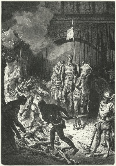 El Cid, eşi Dona Jimena ile birlikte, Valensiya