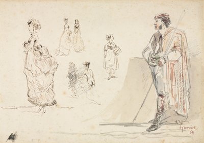 Figürlerin Eskizleri, 1869. by Alphonse Marie de Neuville