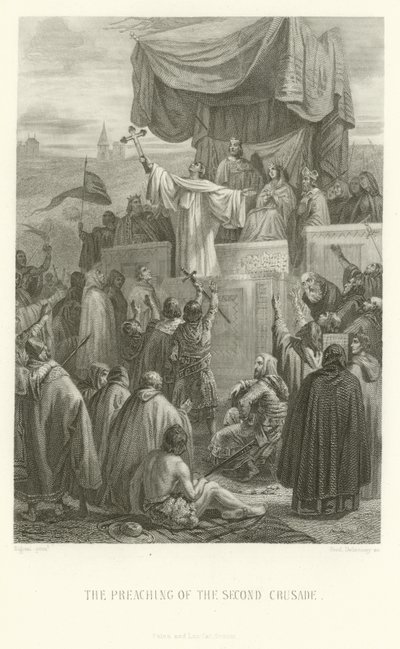 İkinci Haçlı Seferinin vaazı by Alphonse Marie de Neuville