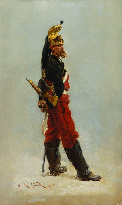 Bir Ejderha, 1875 by Alphonse Marie de Neuville
