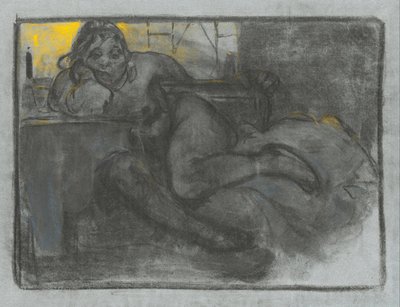 Absinth (Bir Kadının Çalışması) by Alphonse Mucha