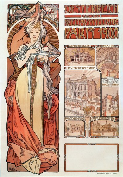 Alphonse Mucha (1860-1939) tarafından Paris