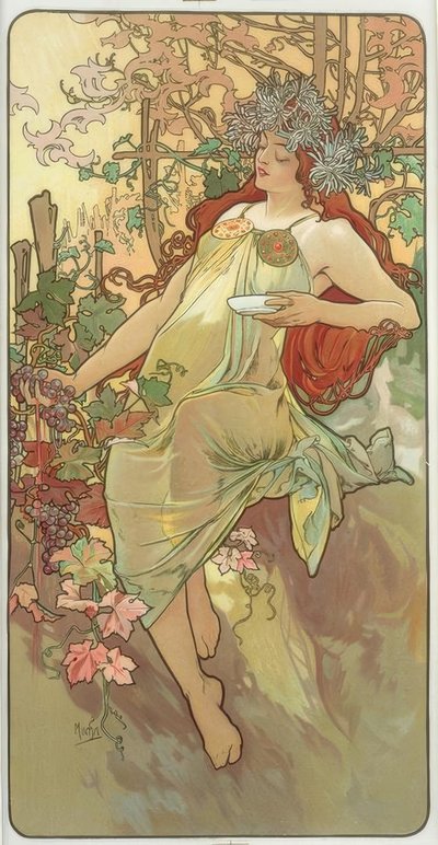 Sonbahar by Alphonse Mucha