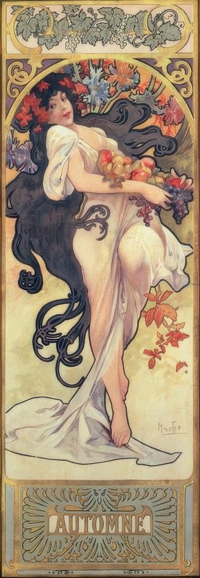 Sonbahar by Alphonse Mucha
