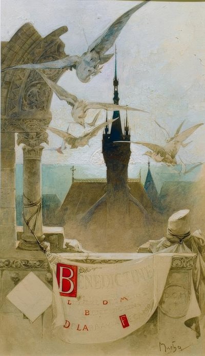 Benediktin by Alphonse Mucha