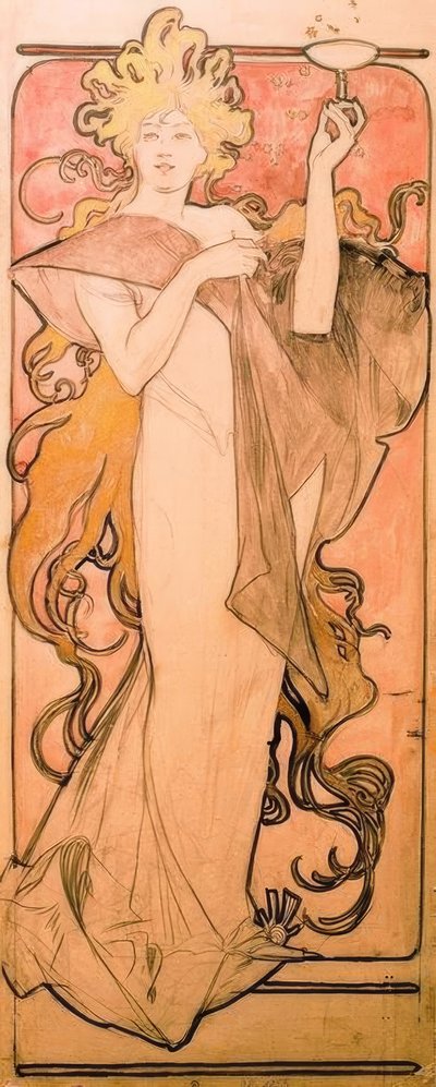 Şampanya Harabeleri by Alphonse Mucha