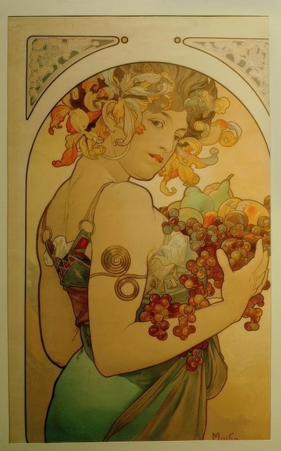 meyve by Alphonse Mucha