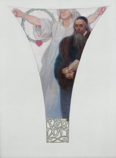 John Amos Comenius, 1911 by Alphonse Mucha