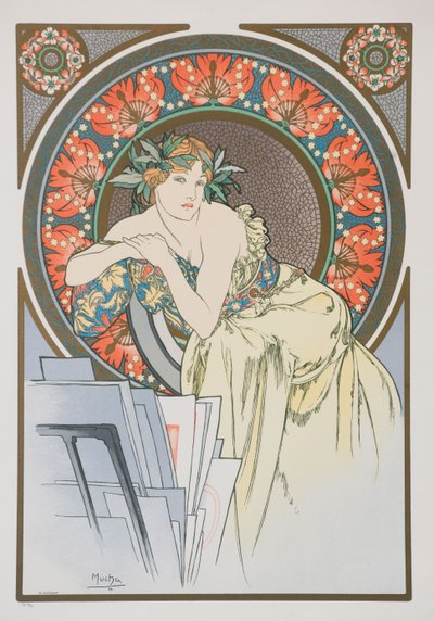 Gelincikli Kadın, 1898. by Alphonse Mucha
