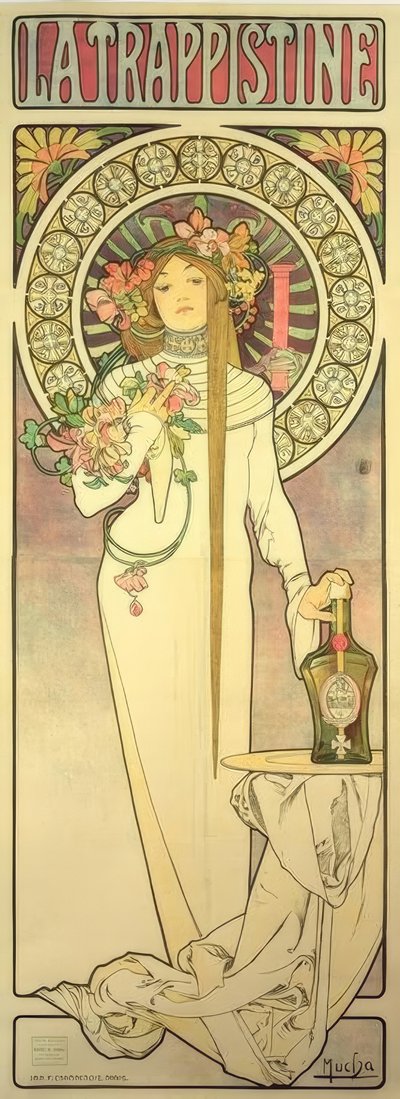 La Trappistine by Alphonse Mucha