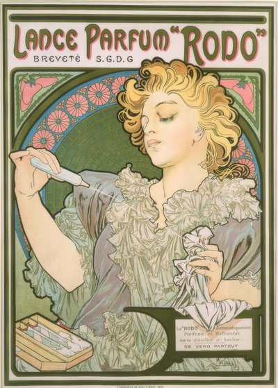 Parfüm Çekçek atın by Alphonse Mucha