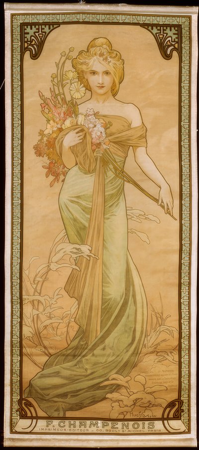 Bahar by Alphonse Mucha