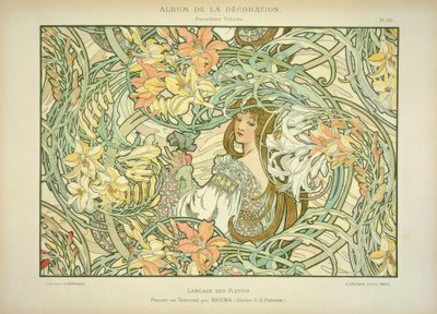 zambak by Alphonse Mucha