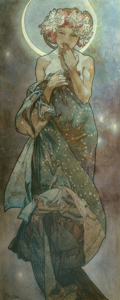 Ay ışığı by Alphonse Mucha