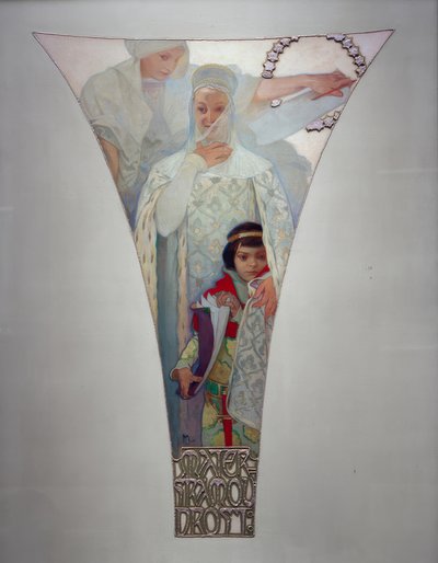 Anne bilgeliği - Eliska Premyslovna by Alphonse Mucha