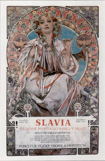 Slavia Posteri, 1907 by Alphonse Mucha