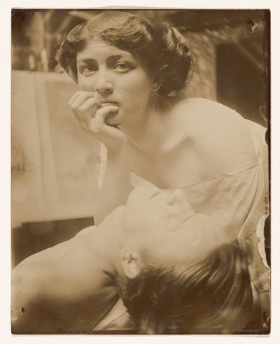 Dekoratif bir panel için çalışma, 1908 (jelatin gümüş baskı) by Alphonse Mucha