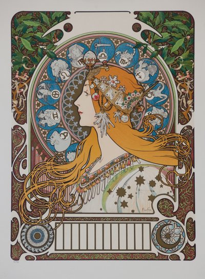 Zodyak Zodyak, 1896. by Alphonse Mucha
