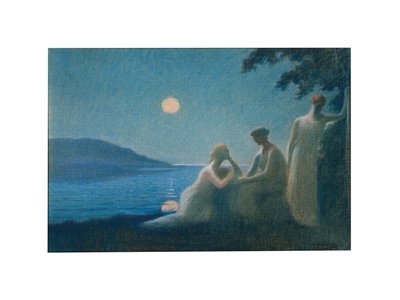 Ay Işını Altında, 1895 dolayları by Alphonse Osbert