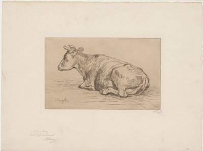 yalancı inek by Alphonse Stengelin (signed by artist)