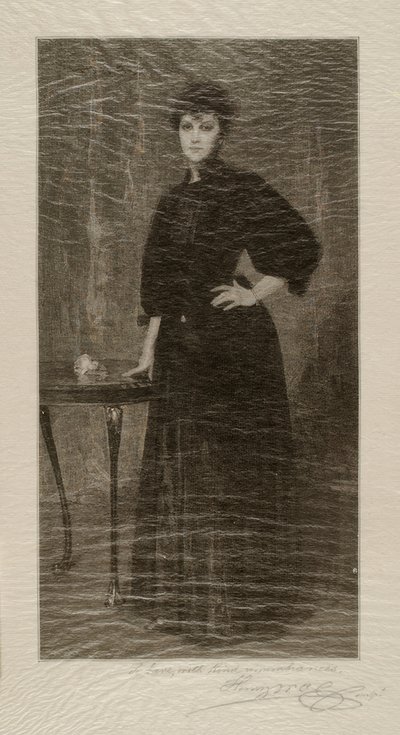 Siyahlı Bir Bayan by Alsace Henry Wolf