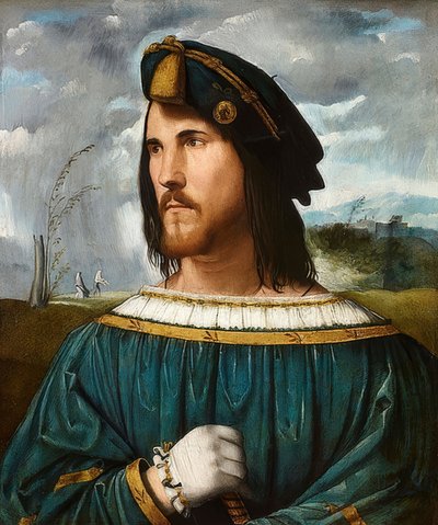 Bir Beyefendinin Portresi (Cesare Borgia olarak bilinir). Zw. 1500 ve 1524 by Altobello Melone