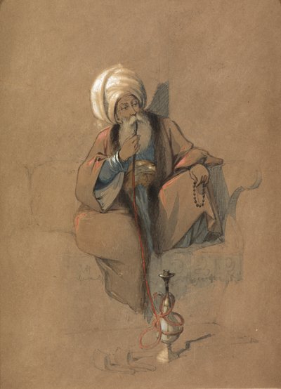 Bir Huqqa Sigara İçen by Amadeo Preziosi