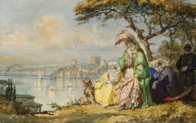 Boğazdaki Hanımlar, Rumeli Hisar Ötesi, 1873 by Amadeo Preziosi