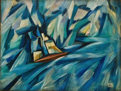 Yelkenli, c.1914 (tuval üzerine yağlı boya) by Amadeu de Souza Cardoso