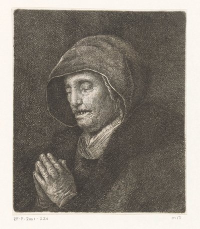 Dua Eden Yaşlı Kadın (Rembrandt