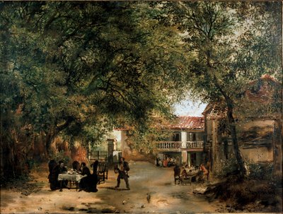 Cazzuola hanının Vittoria kapısı dışında görünümü, Milano (resim by Ambrogio Fermini