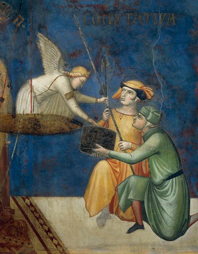 İyi Yönetim, Değişmeli Adalet veya Değişmeli Ceza Alegorisi, Alegoriden Detaylar ve İyi ve Kötü Yönetimin Kasaba ve Ülke Üzerindeki Etkileri by Ambrogio Lorenzetti