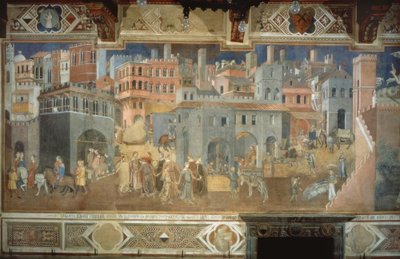 İyi yönetişim by Ambrogio Lorenzetti