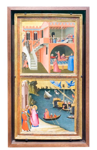 Aziz Nicholas'ın yaşam öyküleri by Ambrogio Lorenzetti