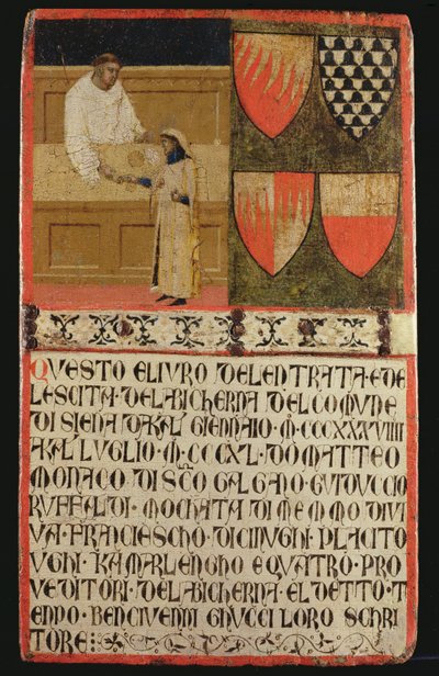 Mükellef ile Mükellef, 1340 by Ambrogio Lorenzetti
